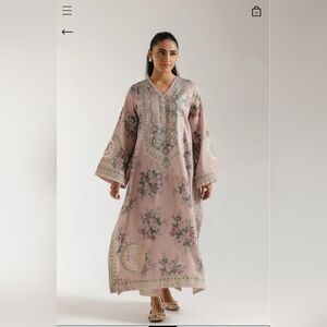 Floral Pink Suit From Ethnc.pk
